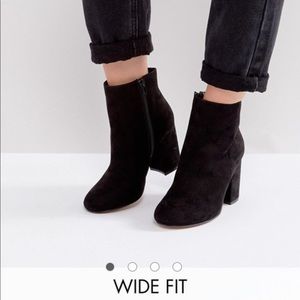 [ASOS] Black Suede Booties